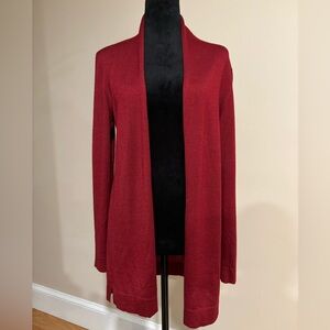 Loro Piana Cashmere Cardigan Size 44 Red